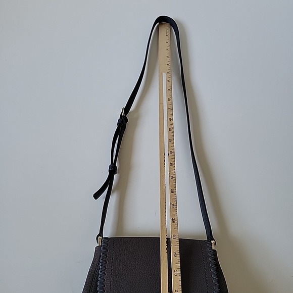 Kate Spade Adalise Crossbody Saddlebag Purple Pebbled Leather Chic Elevated - Picture 14 of 15